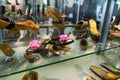 Bata shoes in exhibition of Museum of Sout East Moravia in Zlin, Czech Republic