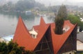 Batak architecture, Lake Toba, Sumatra Island, Indonesia