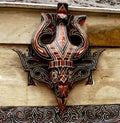 Batak's house ornament in Sumatra Royalty Free Stock Photo