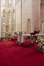 Batalha Monastery. Altar and Apse of the Church. Royalty Free Stock Photo