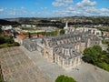 Batalha Monastery Portugal. Aerial drone view. Flying over. Royalty Free Stock Photo