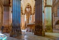 BATALHA, PORTUGAL, MAY 28, 2019: Tomb of king John I in the Batalha monastery, Portugal Royalty Free Stock Photo