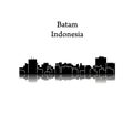 Batam, Indonesia city silhouette