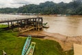 Batang Rejang river in Kapit, Sarawak, Malays Royalty Free Stock Photo