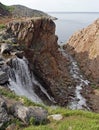 The Batareisky waterfall at Teriberka village in Russia