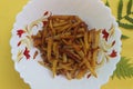 Batata salli, Potato shreds stir fry, Maharashtrian traditional food