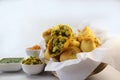 Batata vada or aalo bonda or aalo vada is famous Mumbai streetfood of India hot,spicy and tasty vada deepfried with besan batter a