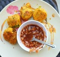 Batata Wada-The popular Indian snacks-2 Royalty Free Stock Photo