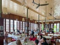 Batavia Cafe in Jakarta, Indonesia, March 2023: Classic vintage themed restaurant