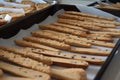 batch of cookies and biscotti, ready for baking