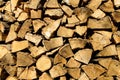 Batch of firewood Royalty Free Stock Photo