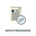 Batch Processing icon. Flat sign element from data analytics collection. Creative Batch Processing icon for web design