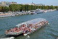 Bateau Mouche on the Seine river in Paris