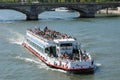 Bateau Mouche on the Seine river in Paris