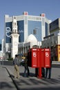 Batelco public phones in front of the Batelco offices in Manama, Bahrain