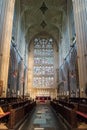 Bath Abbey Nave, Choir and stained glass