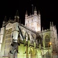 Bath Abbey at Night Royalty Free Stock Photo