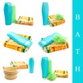 Bath accessories Royalty Free Stock Photo