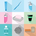 Bath Accessories Set Vector Royalty Free Stock Photo