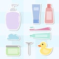 Bath Amenities Set Royalty Free Stock Photo