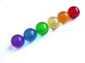 Bath balls rainbow Royalty Free Stock Photo