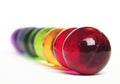 Bath balls rainbow Royalty Free Stock Photo