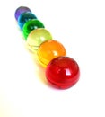 Bath balls rainbow Royalty Free Stock Photo