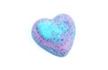 Bath bomb - Heart shaped Royalty Free Stock Photo