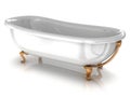 Bath with brass fittings Royalty Free Stock Photo