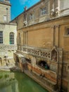 Historic Roman Baths in the city of Bath Royalty Free Stock Photo