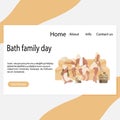 Bath family day page, healthy relax spa