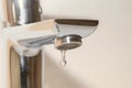 Bath faucet with water drop Royalty Free Stock Photo