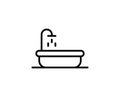 Bath flat icon