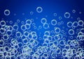 Bath foam on gradient background Royalty Free Stock Photo