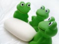 Bath Frogs and Soap Royalty Free Stock Photo