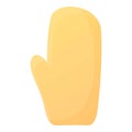 Bath glove icon, cartoon style