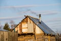 The bath-house and chimney Royalty Free Stock Photo