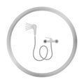 Bath mixer icon in monochrome style isolated on white background. Plumbing symbol stock vector illustration.