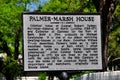 Bath, NC: State historic Sign at the Palmer-Marsh House