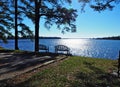 Pamlico River at Teach`s Cove in Bath, North Carolina