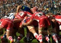 Bath Rugby play Gloucester Rugby in a premiership match, Recreation Ground, Bath. 16 May 2015. Royalty Free Stock Photo