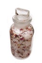 Bath salts in jar