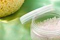 Bath Salts n Sponge Royalty Free Stock Photo