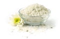 Bath sea salt with flower Royalty Free Stock Photo