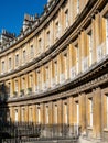 BATH, SOMERSET/UK - OCTOBER 02 : Houses in the Circus in Bath So