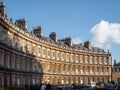 BATH, SOMERSET/UK - OCTOBER 02 : Houses in the Circus in Bath So