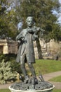 Bath, Somerset, United Kingdom, 22nd February 2019, Statue of Wolfgang Amadeus Mozart in Parade Gardens