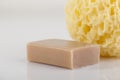 Bath sponge and natural soap