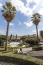 Bath Swan (fountain). Giardino Bellini, Catania, Sicily. Italy