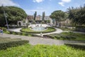 Bath Swan (fountain). Giardino Bellini, Catania, Sicily. Italy